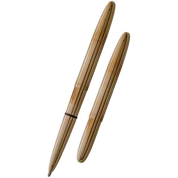 Polished Raw Brass Bullet Space Pen