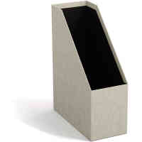 Bild på Bigso Estelle tidskriftssamlare i linne för skrivbordsorganisering