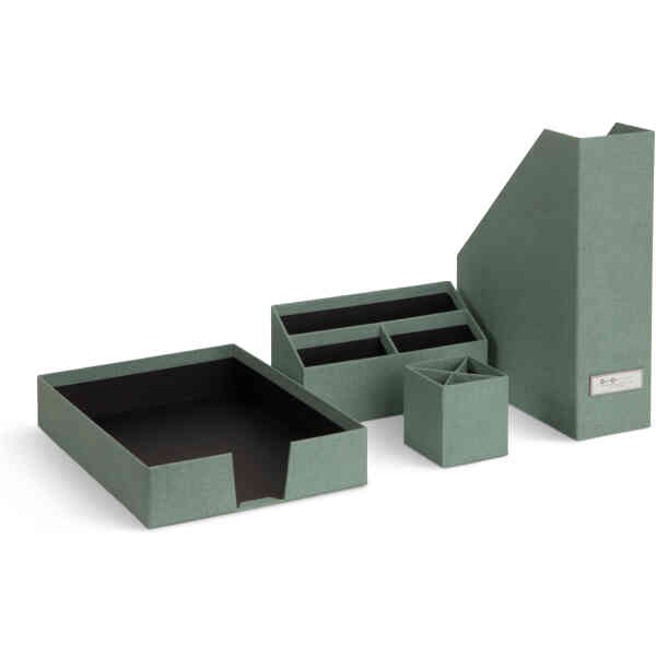 Bild på Bigso Kontorsset Hugo – 4 Produkter Soft Teal