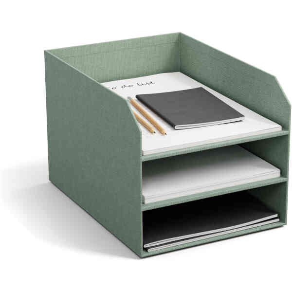 Bild på Bigso Brevfack Trey – 3-Fack Soft Teal