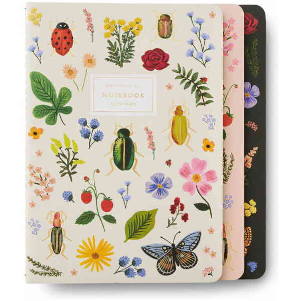 Set of 3 Curio Stitched Notebook Set