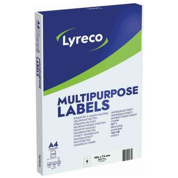 Etikett LYRECO 105x74mm 800/fp