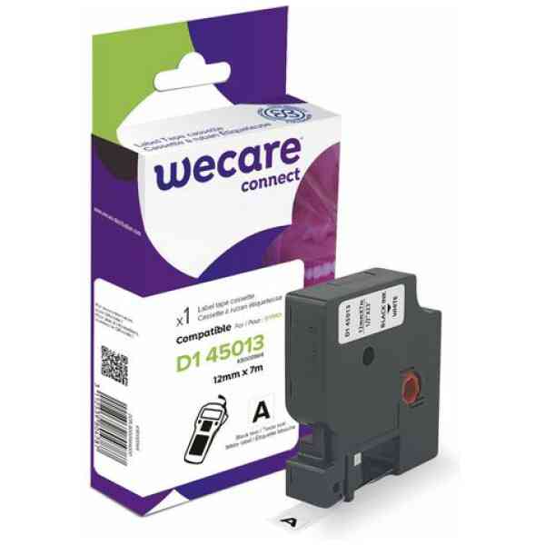 Tape WECARE 12mm Svart på Vit