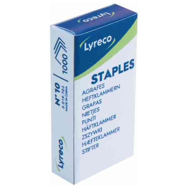 Häftklammer LYRECO nr.10 1000/fp
