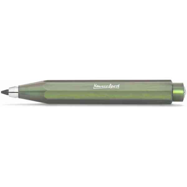 Kaweco Lunar Sport stiftpenna i färgen Shadow Green med en iriserande grön som skiftar i ljuset.