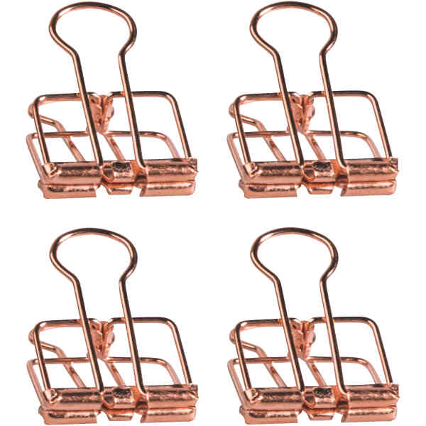 KNORR prandell 216266175 Clip Binders | 19 mm, rose gold, 8 piece(s)