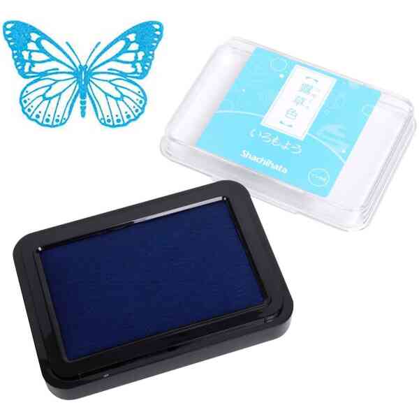 Iromoyo Stamp pad large Tsuyukusa/ light blue