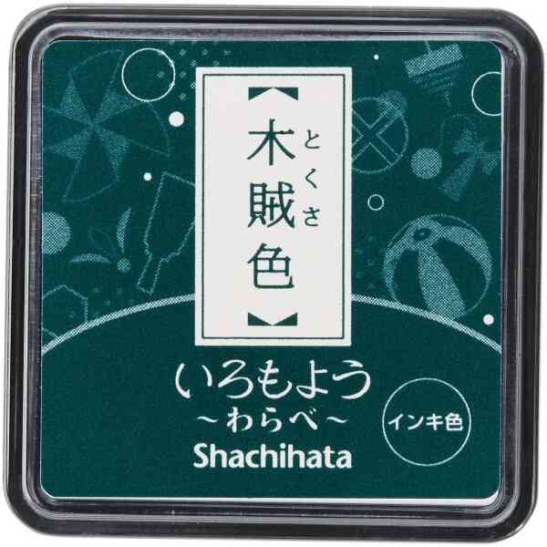 Iromoyo Stamp pad Waraby (small) Tokusa/dark green