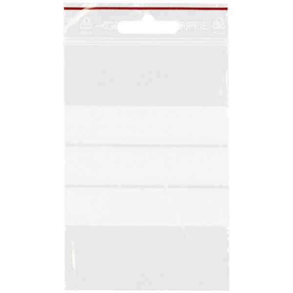 Grippie Blixtlåspåsar Nr-65 80x120mm Med Skrivfält 100 påsar