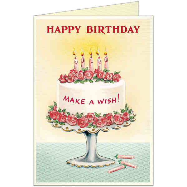 Happy Birthday Cake 4 Greeting Card
