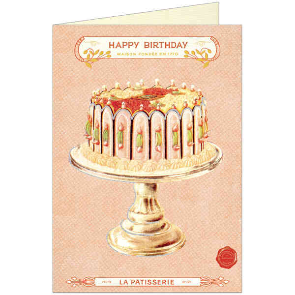 Happy Birthday Cake Greeting Card