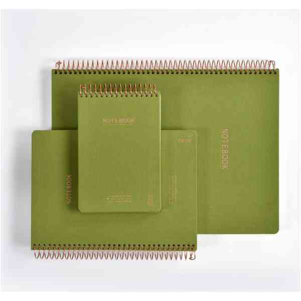 KOZO Anteckningsbok A4 Premium Olive Green