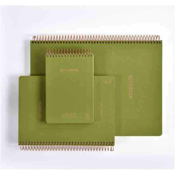 KOZO Anteckningsbok A5 Premium Olive Green