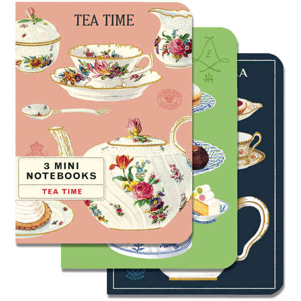 Tea Time Mini Notebooks 3 Mini Notebooks