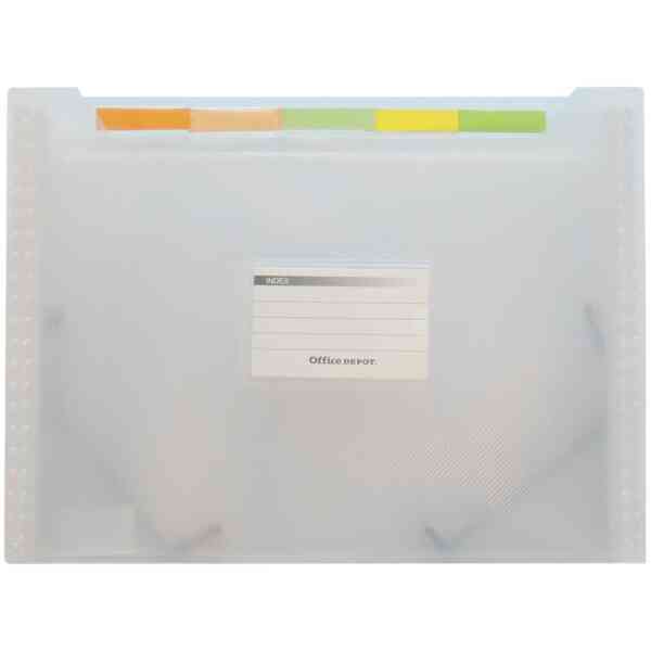 Projektmapp Office Depot 6-del transparent