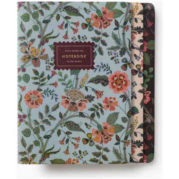 Set of 3 Gracie Stitched Notebook Set
