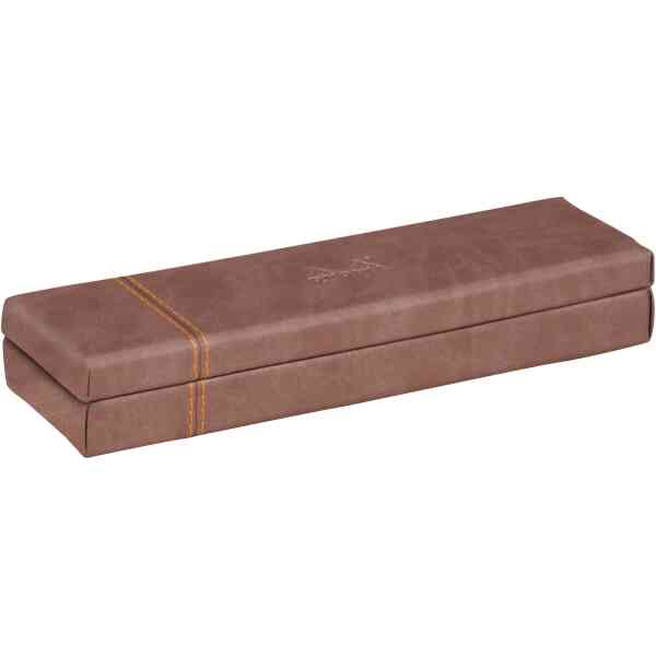 Rhodiarama pencil box 21x5,5x3cm Chocolate