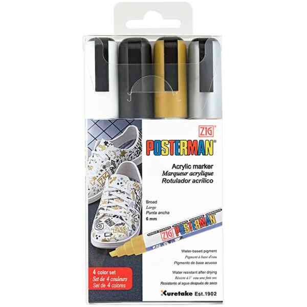 ZIG Posterman PMA-50 6mm 4/etui