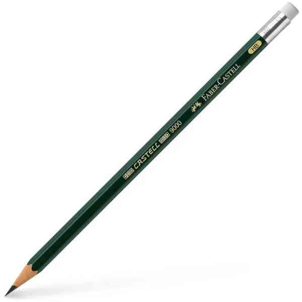 Castell 9000 graphite pencil with eraser