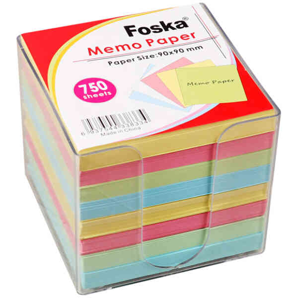 4 Colors 90mm Paper Memo Block