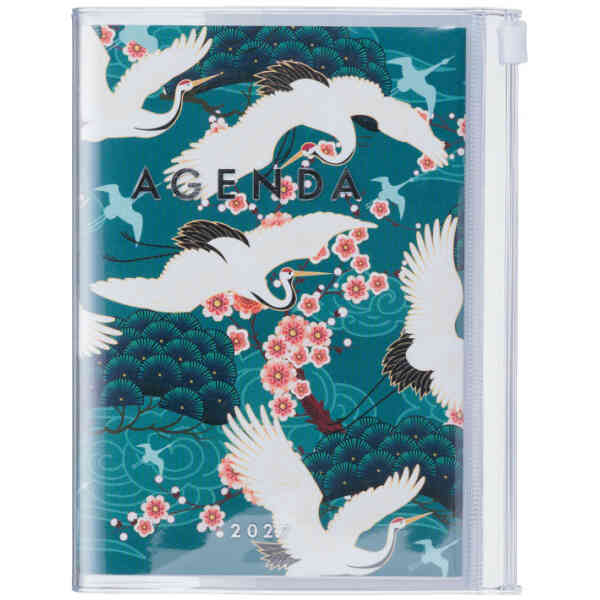 2027 Diary A6 Japan Birds Green
