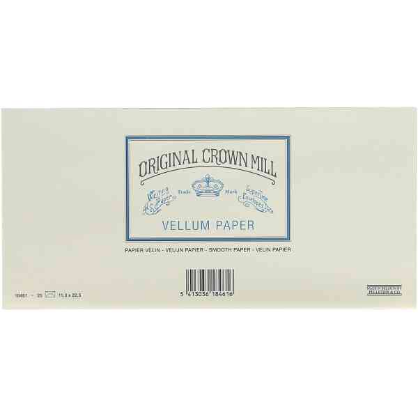 Original Crown Mill Classic 25 env. 11,0x22,5 white lining smooth Cream 120 g.