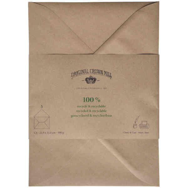5 env 22,9x32,4 non lined - 100% recycled - 100 g.