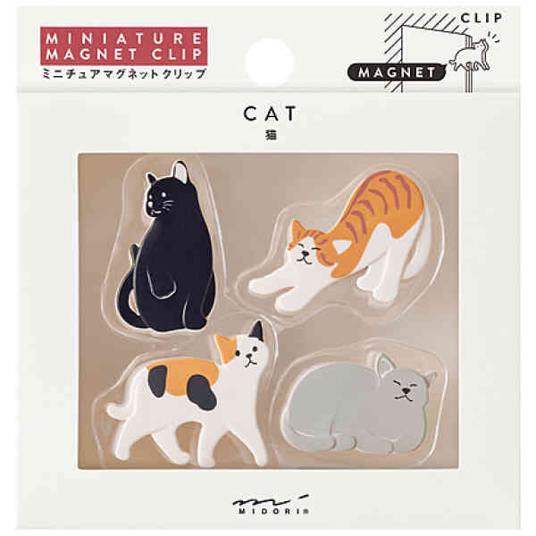 Miniature Magnet Clip Cat