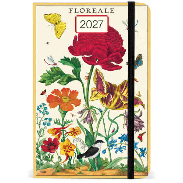 Floreale 2027 Weekly Planner with elastic closure