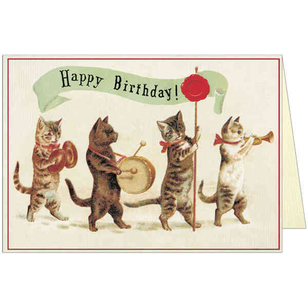 Happy Birthday Cats 3 Greeting Card