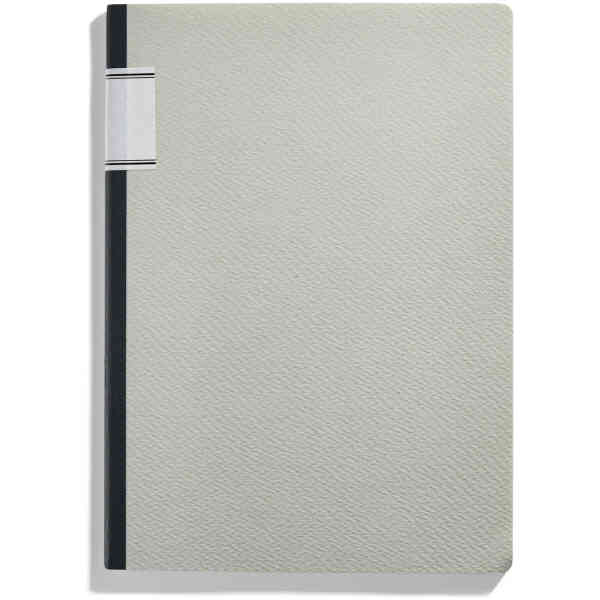 Classic note- & sketchbook, col. cool grey, L-size 180 x 250 mm, 64 pages/32 sheets, 80 g/m2 (made in Japan)