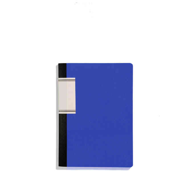 Classic note- & sketchbook, col. blue, S-size 90 x 130 mm, 64 pages/32 sheets, 80 g/m2
