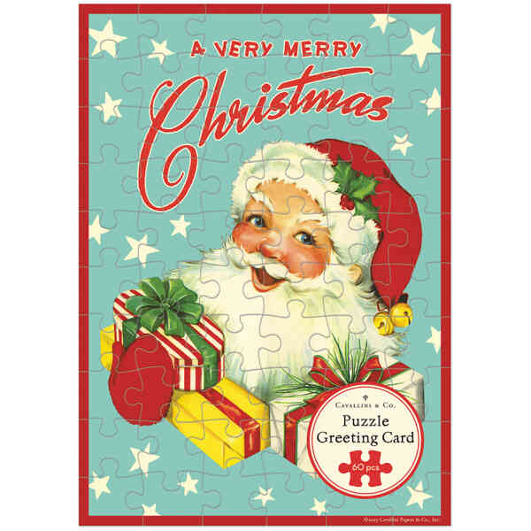 Christmas Santa Puzzle Greeting Card