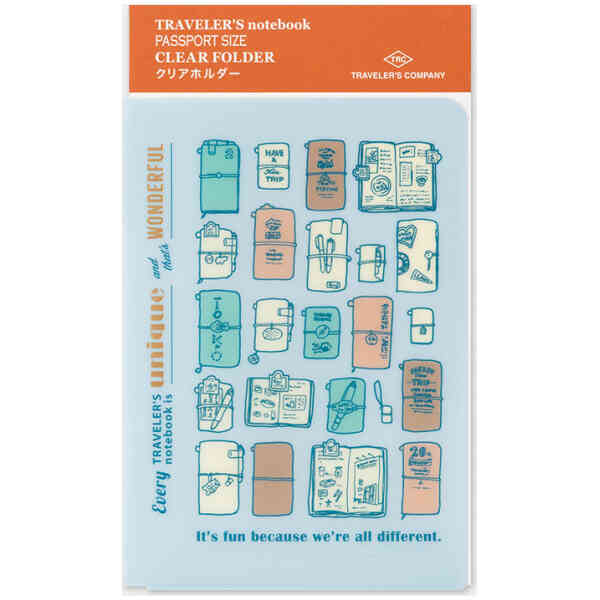 2027 TRAVELER'S notebook Clear Folder Passport Size Förbeställ och betala nu för leverans av hela ordern i slutet på september
