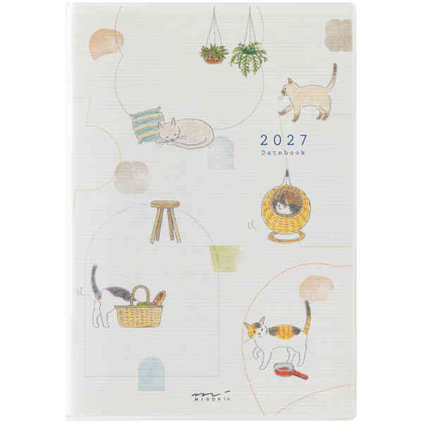 2027 Pocket Diary B6 Cat