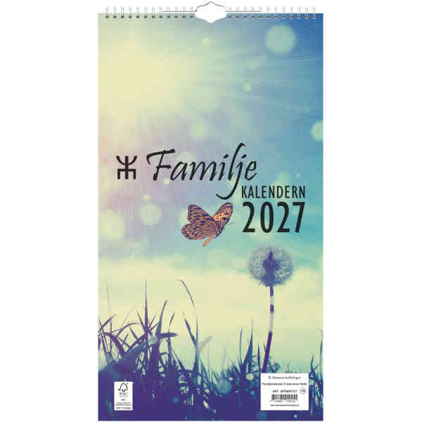 Familjekalender 4 kolumner Helår  2027