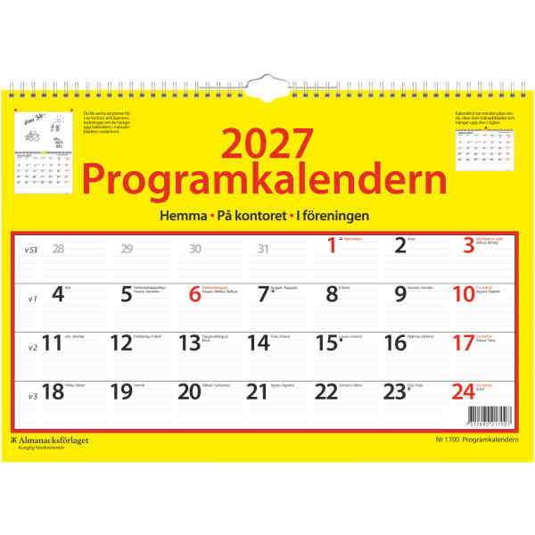 Programkalendern  2027