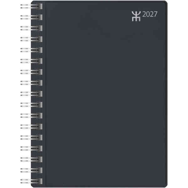 Veckokalender A6 Svart Plast  2027