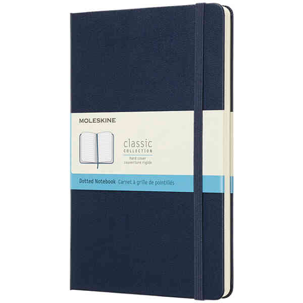 Moleskine Classic Hard Dotted Large Blå
