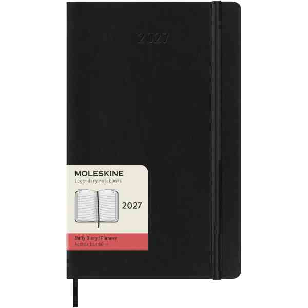 Moleskine Classic Soft 12M Daily Large Svart 2027