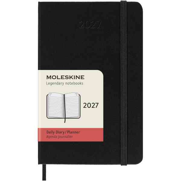 Moleskine Classic Hard 12M Daily Pocket Svart 2027