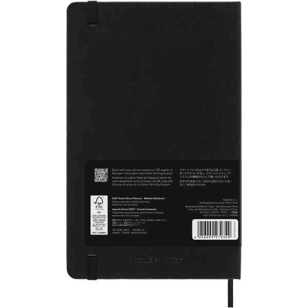 Smart Digital Planner 12M Week Note Large Svart 2027