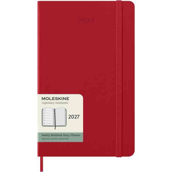 Moleskine Classic Hard 12M Week Note Large Röd 2027