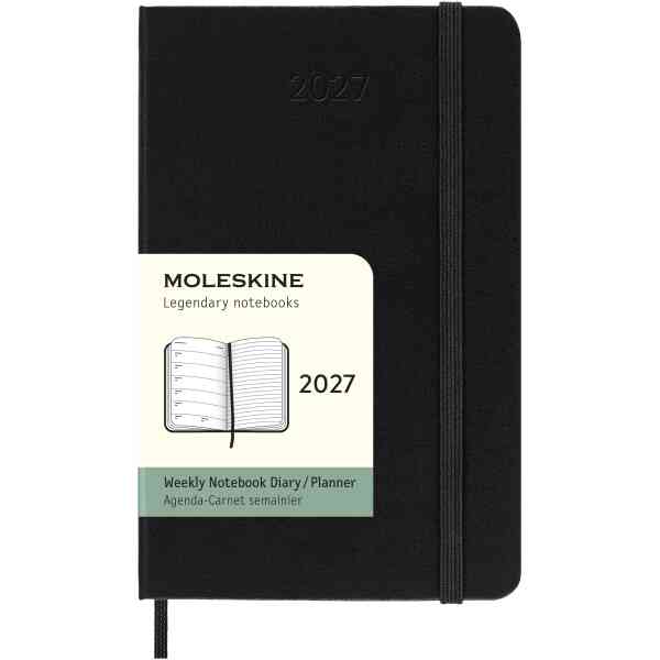 Moleskine Classic Hard 12M Week Note Pocket Svart 2027