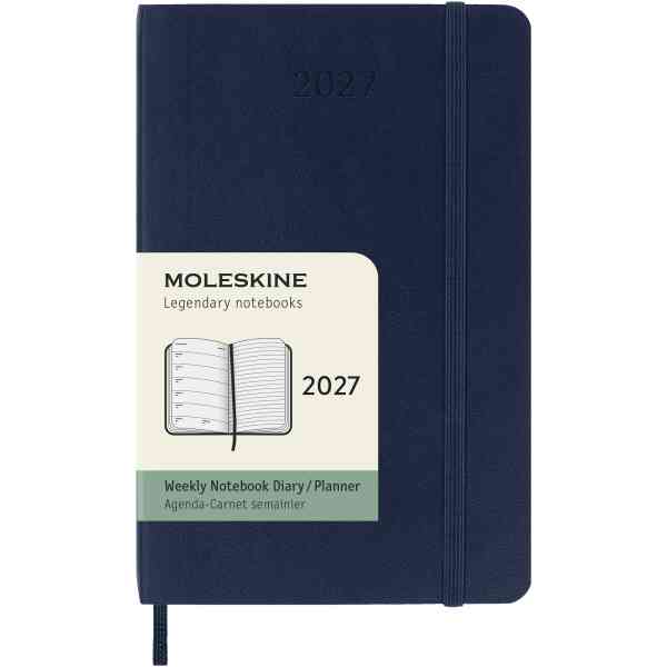 Moleskine Classic Soft 12M Week Note Pocket Sapphire Blue 2027
