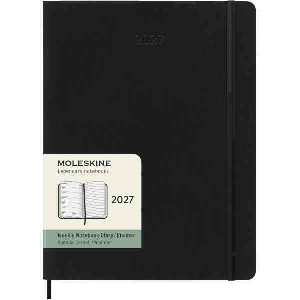 Moleskine Classic Soft 12M Week Note XL Svart 2027