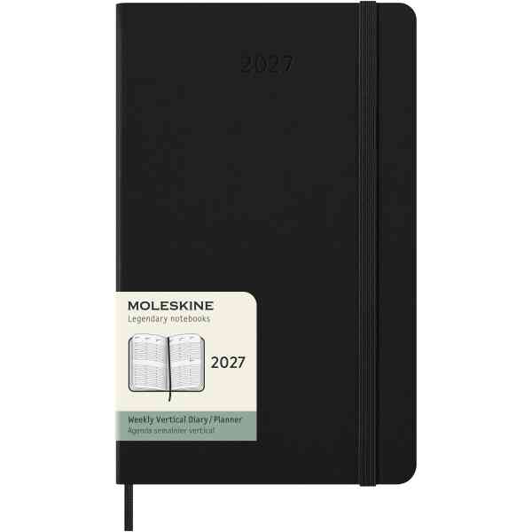 Moleskine Classic Hard 12M Weekly Vertical Large Svart 2027