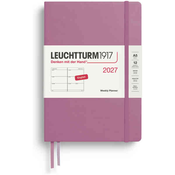 Weekly PLANNER 2027 A5 Hard Dusty Rose