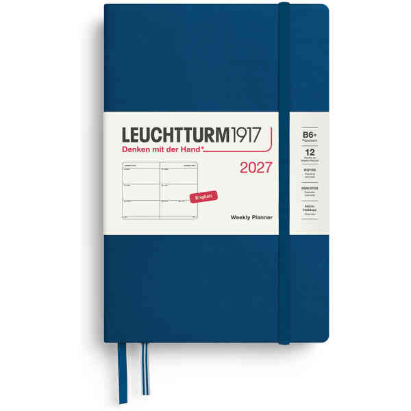 Weekly PLANNER 2027 Hard B6 Indigo