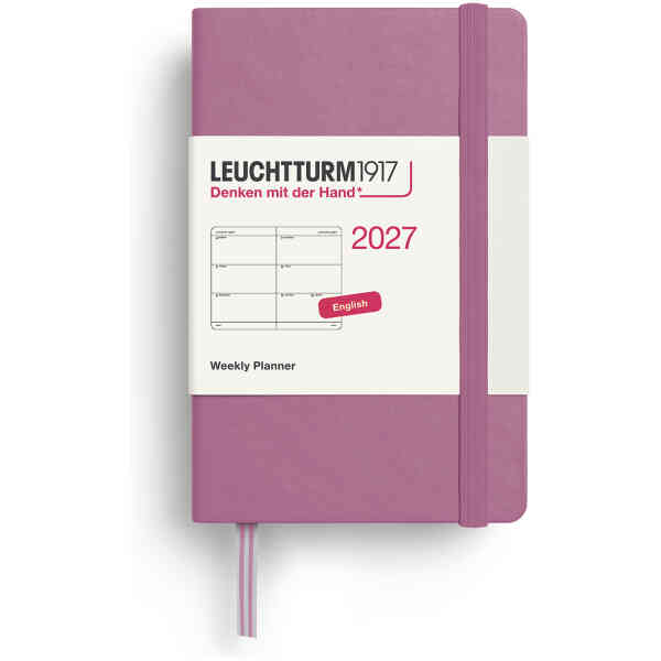 Weekly PLANNER 2027 A7 Hard Dusty Rose
